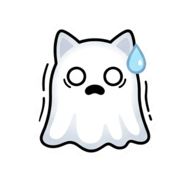 Ghost Cat Digital Sticker Pack - Spooky Cat Stickers Download