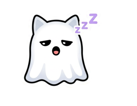 Ghost Cat Digital Sticker Pack - Spooky Cat Stickers Download