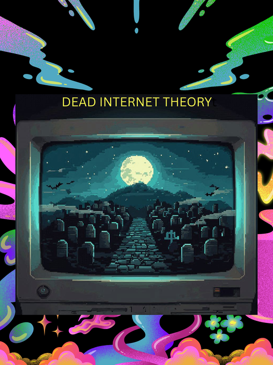 Dead Internet Theory printable poster - Conspiracy Art