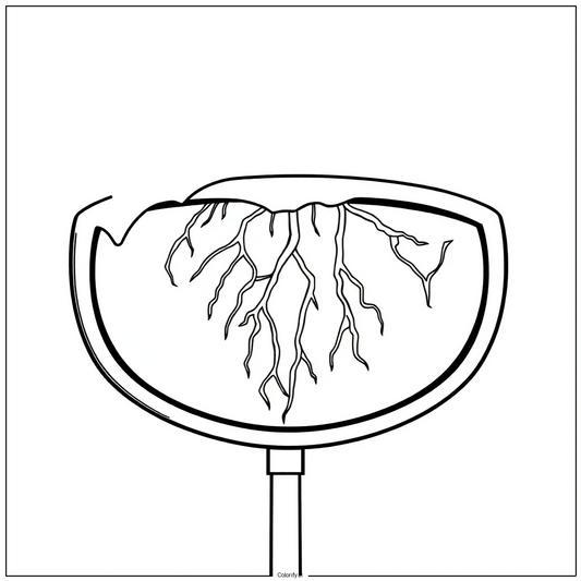 Mirror Reflection Coloring Page - Printable Symmetry Activity