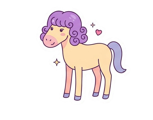 Digital Horse sticker pack