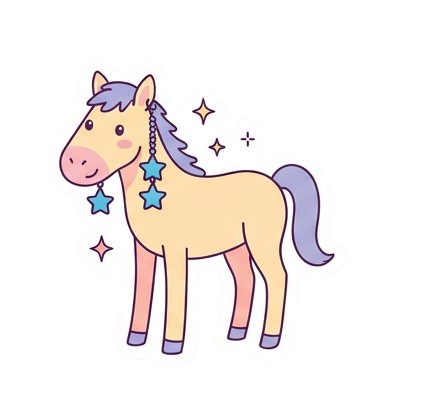 Digital Horse sticker pack
