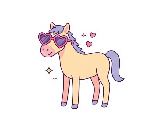 Digital Horse sticker pack