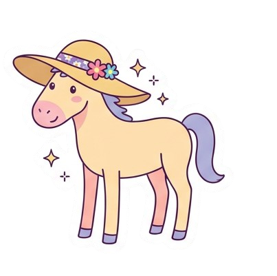 Digital Horse sticker pack