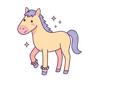 Digital Horse sticker pack